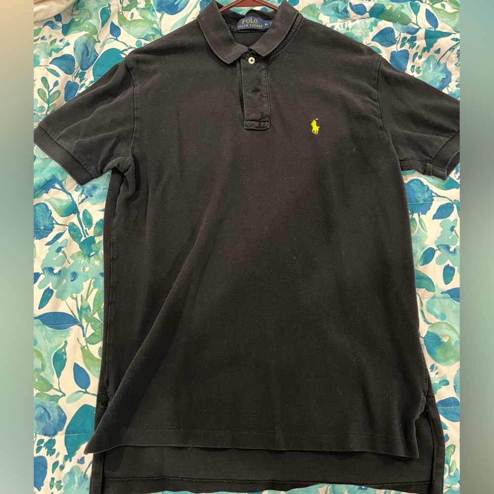 Polo by Ralph Lauren Black Shirt with Yellow Tag